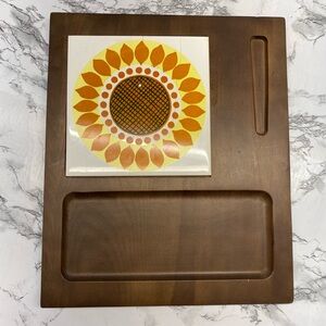 Vintage 1970 Imperial Charcuterie Board Cheese Board Ceramic Plate for Tea